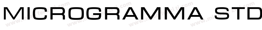 Microgramma Std Bold字体转换